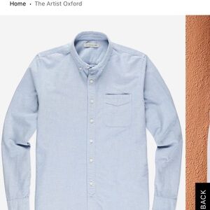 Outerknown Light Blue Oxford Button Down Shirt